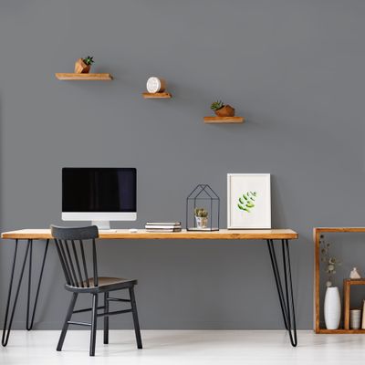 Peinture murs, boiseries et radiateurs gris ardoise velours 0,5L RIPOLIN