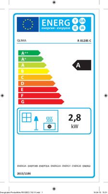 Poêle à pétrole à mèche 2,85 kW R8128SC gris - QLIMA