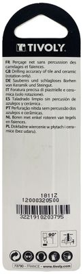 Foret pour carrelage diamètre 5 mm TIVOLY