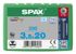 Vis inox tête fraisée T-star 3,5 x 20 mm par 200 SPAX