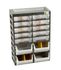 Casier de rangement 10 compartiments + 4 bacs à bec 305 x 170 x 435mm ALLIT