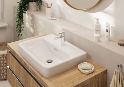 Robinet de salle de bain Chrome Vernis Blend 70 Cool Start- HANSGROHE