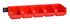 Bacs à bec sur rail 512 x 165 x 75 mm par 5 ALLIT