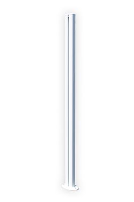 Poteau barrière de piscine en aluminium blanc - HOMALU