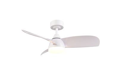 Ventilateur de plafond avec lumière LED + télécommande Blanc Ø90cm - Helsinki REALITY