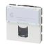 Prise RJ45 informatique-téléphone 2 modules finition blanche Mosaic LEGRAND
