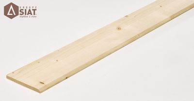 Plinthe bois sapin du nord sans noeuds arrondie rabotée non traité - Ép.9 x l.92 mm - L.1.95 m - GROUPE SIAT