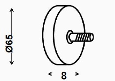 Platine aimant néodyme + écrou CQFD