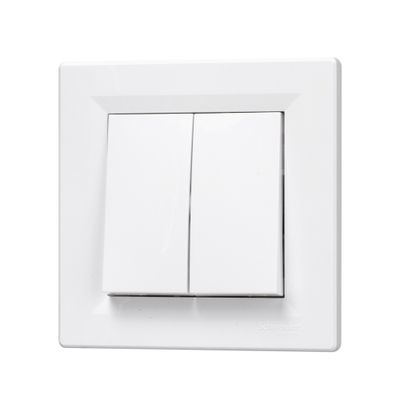 Double Interrupteur va-et-vient blanc - Asfora SCHNEIDER ELECTRIC