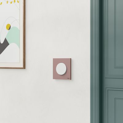 Plaque de finition 1 poste Odace 2025 rose grenat - SCHNEIDER ELECTRIC