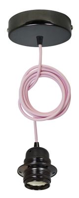 Douille électrique E27 métal noir chromé - TIBELEC