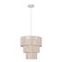Suspension E27 40W Ø32 cm corde coton tressé Ivoire - Tomo COREP