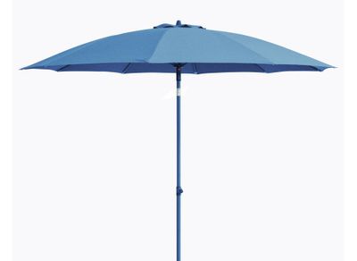 Parasol droit diamètre 2,70 m mât en aluminium Bleu PROLOISIRS