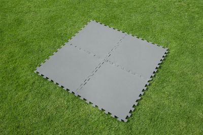 Tapis de sol puzzle gris pour piscine ép 3mm BESTWAY