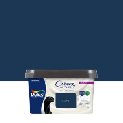 Peinture crème de couleur Marine velours 2,25L - DULUX VALENTINE