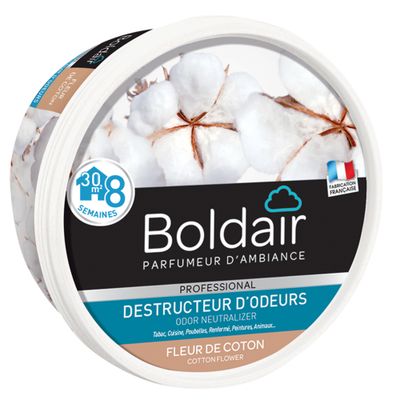 Gels destructeur d'odeurs Fleur de coton 300g BOLDAIR