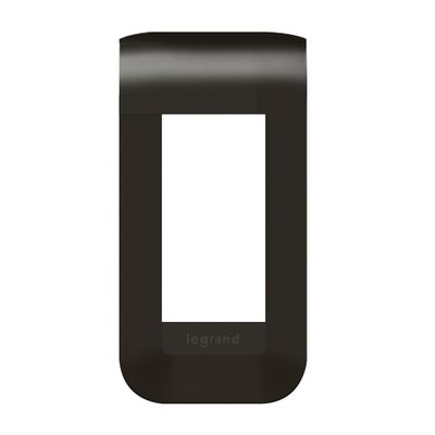 Plaque de finition 1 module Noir - Mosaic LEGRAND