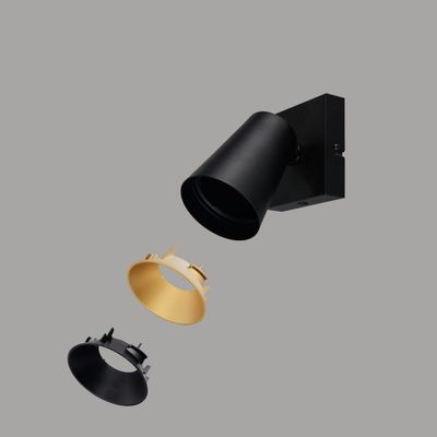 Spot GU10 Sharp noir 10W - TRIO