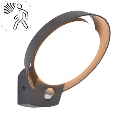 Applique extérieur LED détecteur de mouvements Polo anthracite IP44 1100 lumens blanc chaud - COREP