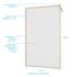 Paroi de douche à l'italienne 120x200 cm profilé bois verre sérigraphié 6 mm Japandi - AURLANE