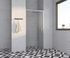 Porte de douche pivotante 90x185 cm profilé chrome verre transparent 4 mm Primera - OCEA