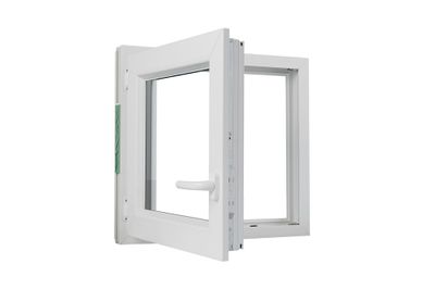 Fenêtre PVC blanc 1 vantail tirant gauche H.75 x l. 80 cm CLOSY