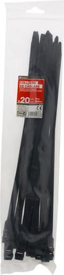 Colliers de serrage 9 x 350 mm noir par 20
