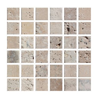 Mosaïque mur et sol intérieur/extérieur beige Cappadoce Classic 4,8x4,8 cm DISTRIMAT SUD