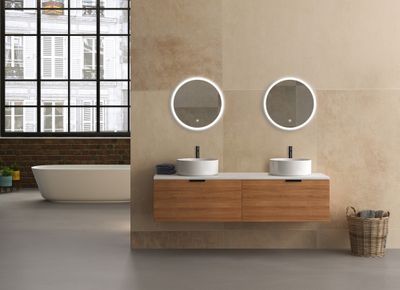 Miroir LED diamètre 60 cm BISHOP 2 - MP GLASS