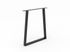 Pied de table XL trapèze 710 x 580 x 60 mm métal noir REI