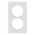 Plaque de finition 2 postes blanc - Odace Touch SCHNEIDER ELECTRIC