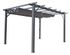 Pergola autoportante manuelle aluminium gris 12 m², Livraison à domicile incluse - HABRITA