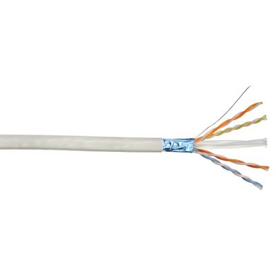 Câble réseau Ethernet cat 6 F/UTP 100 m blanc