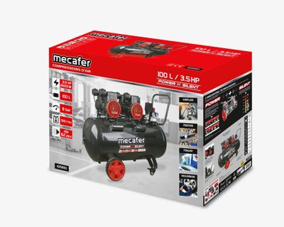Compresseur à air silencieux 100 L 3,5 HP Power'N Silent - MECAFER