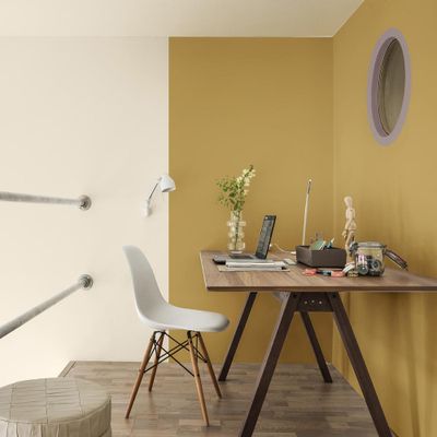 Peinture Crème De Couleur Mat Ocre Doré 2,5 L - DULUX VALENTINE