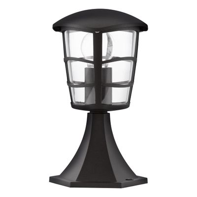 Borne extérieur E27 30cm Aloria noir IP44 60W - EGLO