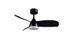 Ventilateur de plafond avec lumière LED + télécommande Noir Ø90cm - Helsinki REALITY