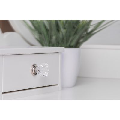 Bouton de meuble zamak diamant diamètre 30 mm REI