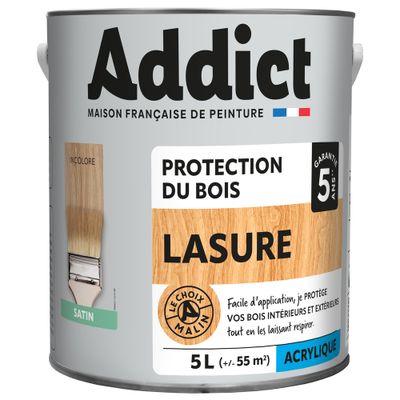 Lasure 5 ans Incolore 5 L - ADDICT
