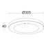 Plafonnier extérieur LED Kayah anthracite IP54 1250 lumens blanc chaud - COREP