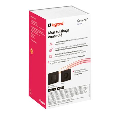 Pack de démarrage éclairage connecté Noir - Céliane with Netatmo LEGRAND
