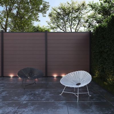 Lame composite marron pour panneau brise vue Element - 16 x 160 x 1760 mm - OLG
