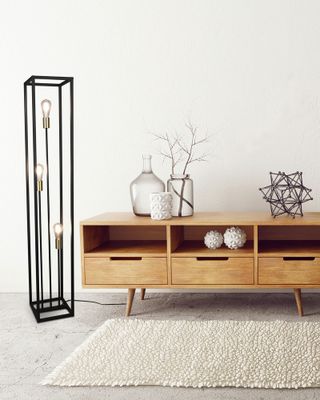 Lampadaire E27 Vito noir 3x10W - REALITY