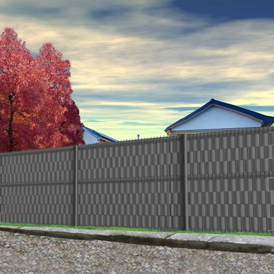 Lamelles souples d'occultation horizontale L.2,00 x H.1,02/1,22 m gris FERRO BULLONI