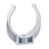 Collier de fixation lyre PVC évacuation Ø40 blanc - FITT