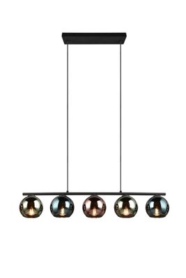 Suspension E14 Sheldon verre multicolore 5x10W - REALITY