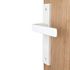 Poignées de porte sur plaques sans trou Loft blanc mat ALPERTEC
