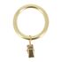Anneaux avec pince en métal diam 52 mm Finition Doré mat par 10 - MOBOIS