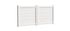 Portail battant aluminium ENZO l.3,00 x H.1,75 m blanc - PREFALU