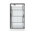 Cabine de douche rectangle profilé noir mat 110x80x215-230 cm Graphic AURLANE